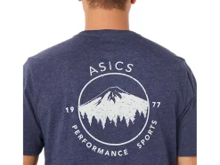 Fashion ASICS 1977 MOUNTAIN TEE Peacoat Heather