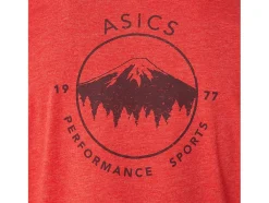 Discount ASICS 1977 MOUNTAIN TEE Classic Red Heather