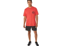 Discount ASICS 1977 MOUNTAIN TEE Classic Red Heather