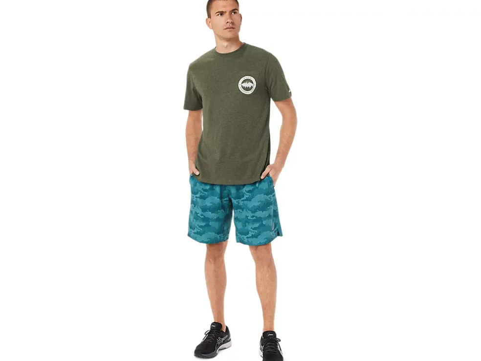 Shop ASICS 1977 MOUNTAIN TEE Olive Canvas
