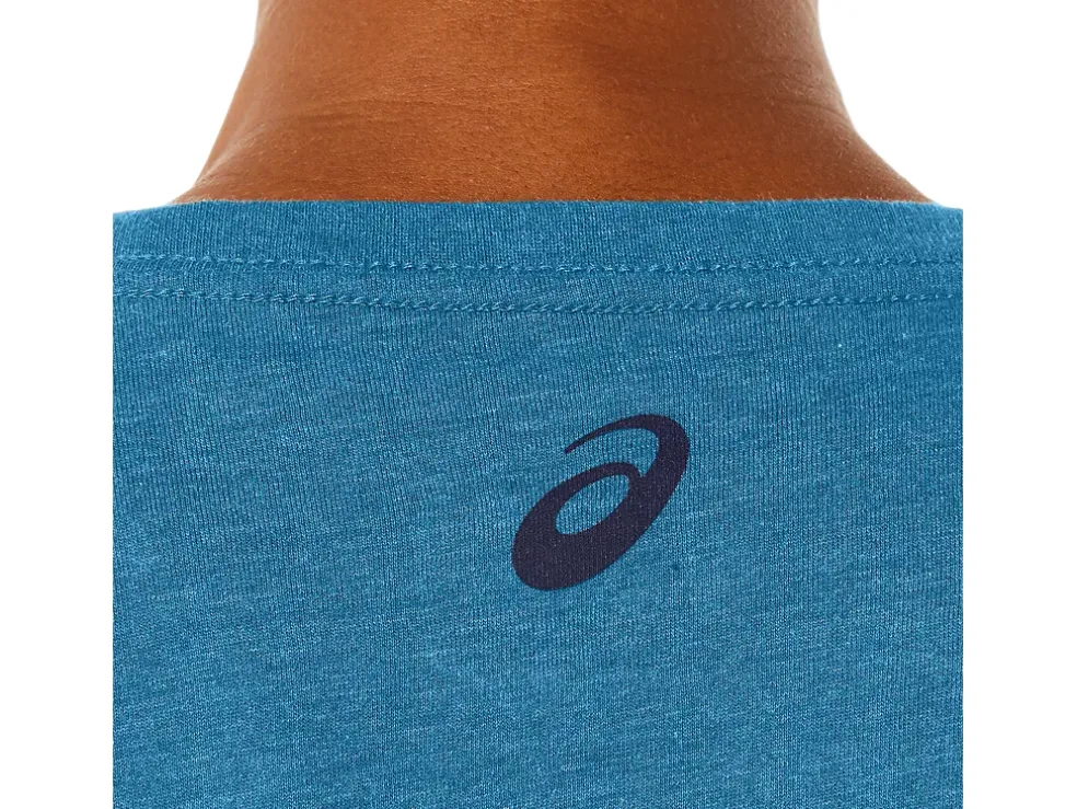 Cheap ASICS 1977 MTN TEE Island Blue Heather