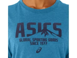 Cheap ASICS 1977 MTN TEE Island Blue Heather