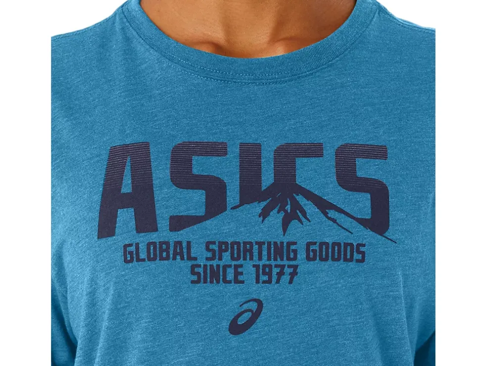 Cheap ASICS 1977 MTN TEE Island Blue Heather