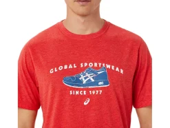 Hot ASICS 1977 SPORTSWEAR TEE Classic Red Heather