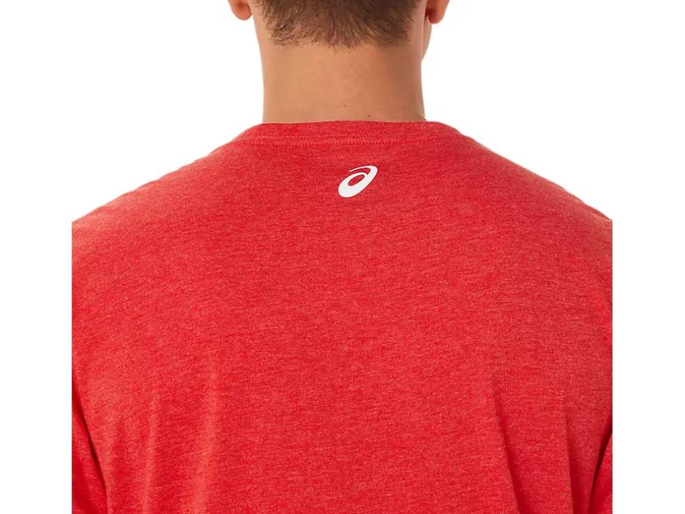 Hot ASICS 1977 SPORTSWEAR TEE Classic Red Heather
