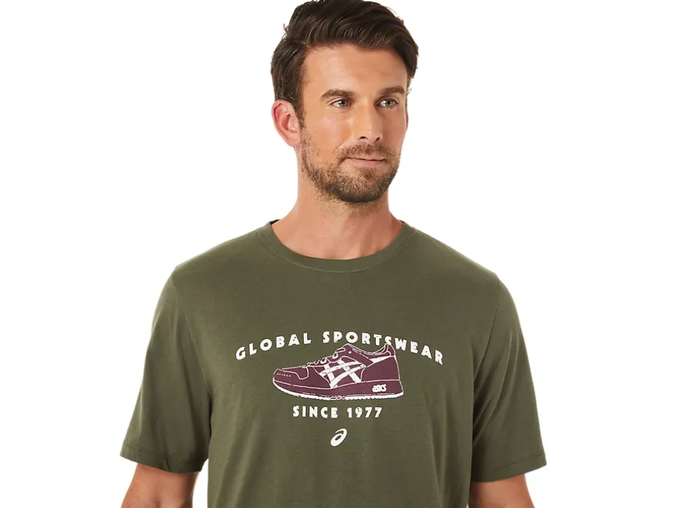 Best Sale ASICS 1977 SPORTSWEAR TEE Olive Canvas