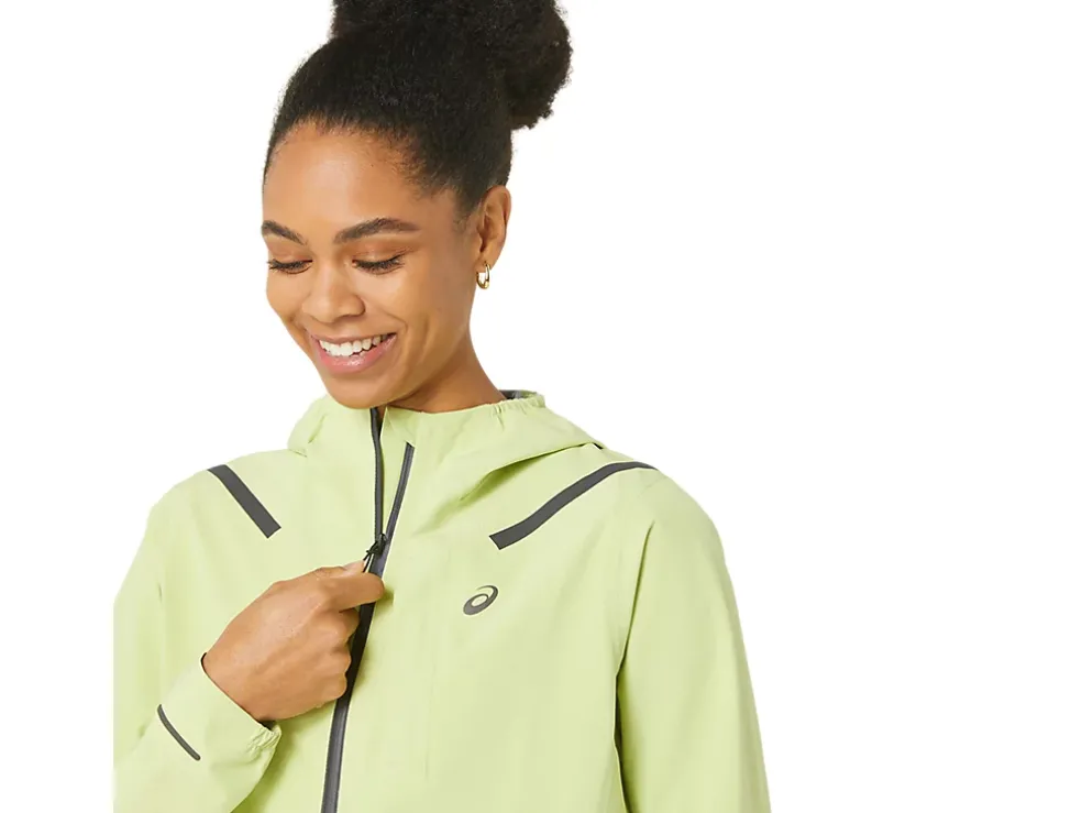 Discount ASICS ACCELERATE WATERPROOF 2.0 JACKET Glow Yellow