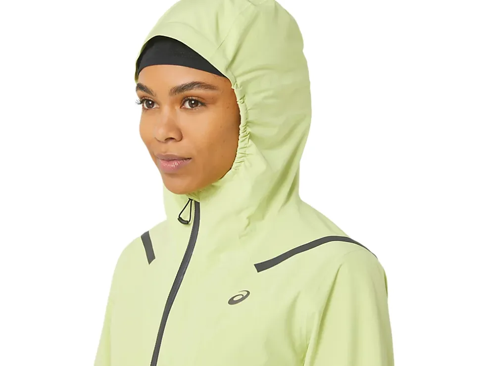 Discount ASICS ACCELERATE WATERPROOF 2.0 JACKET Glow Yellow