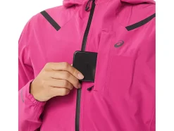 Cheap ASICS ACCELERATE WATERPROOF 2.0 JACKET Fuchsia Red