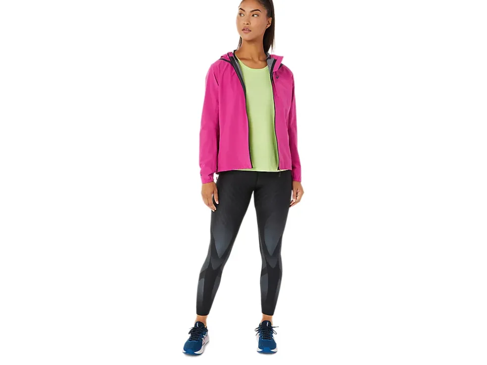 Cheap ASICS ACCELERATE WATERPROOF 2.0 JACKET Fuchsia Red