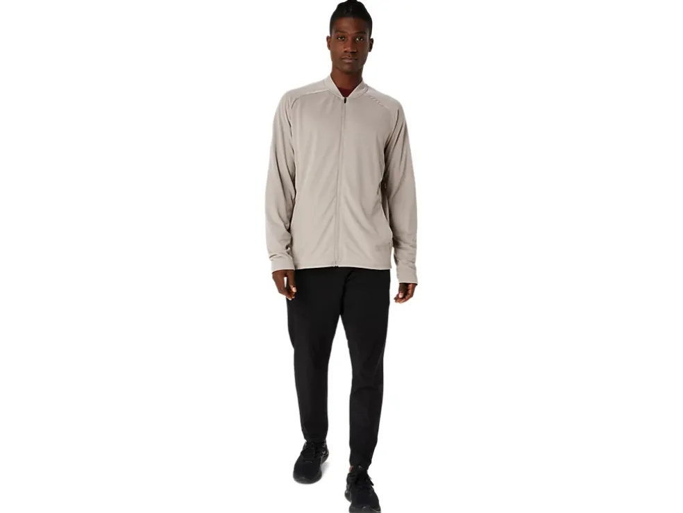 Clearance ASICS ACTIBREEZE JACQUARD GRID FULL ZIP JACKET Moonrock