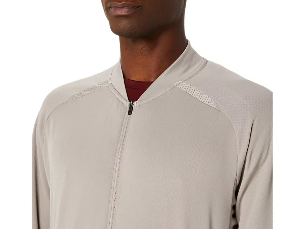 Clearance ASICS ACTIBREEZE JACQUARD GRID FULL ZIP JACKET Moonrock