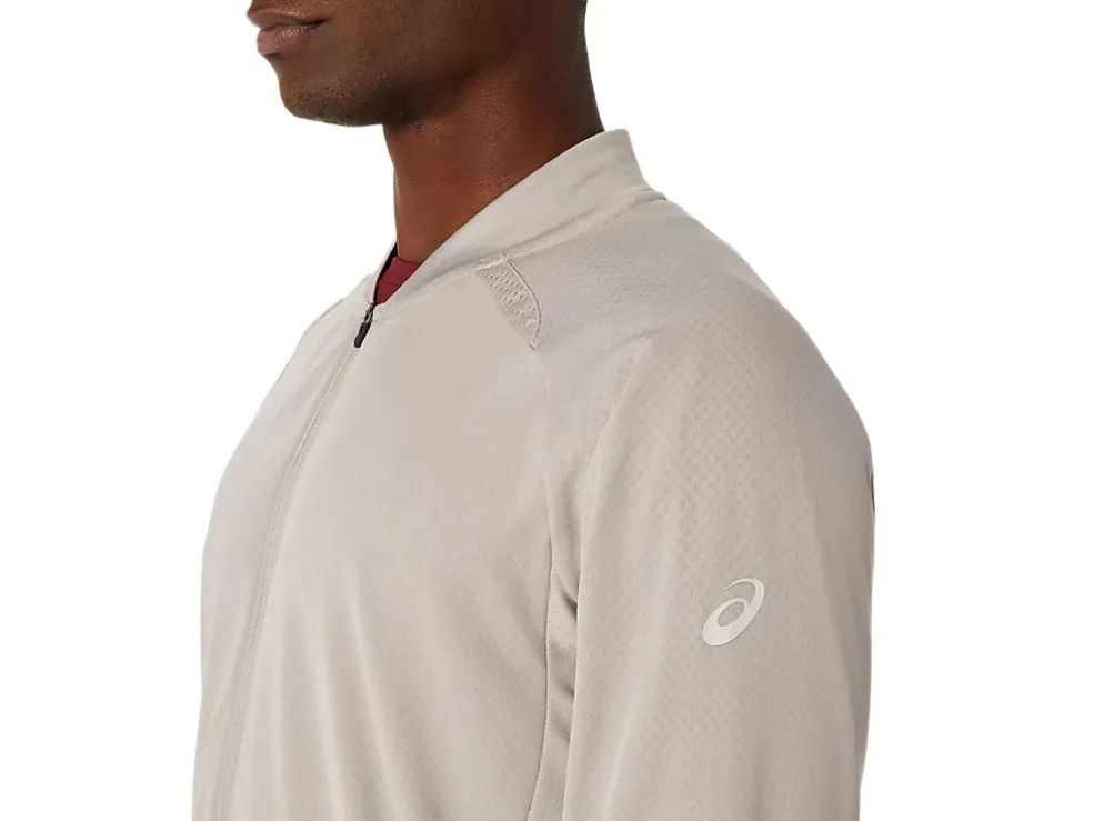 Clearance ASICS ACTIBREEZE JACQUARD GRID FULL ZIP JACKET Moonrock