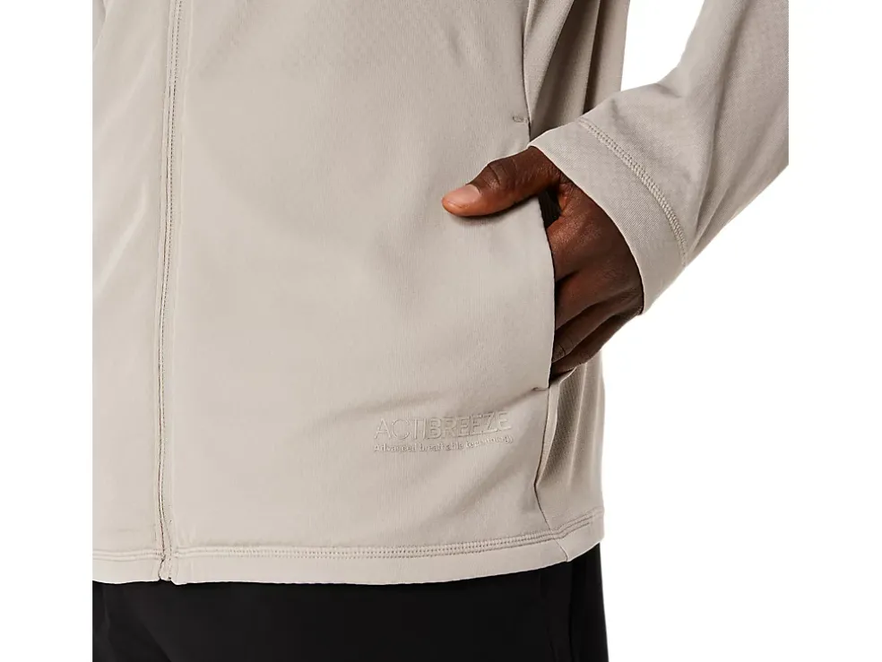 Clearance ASICS ACTIBREEZE JACQUARD GRID FULL ZIP JACKET Moonrock