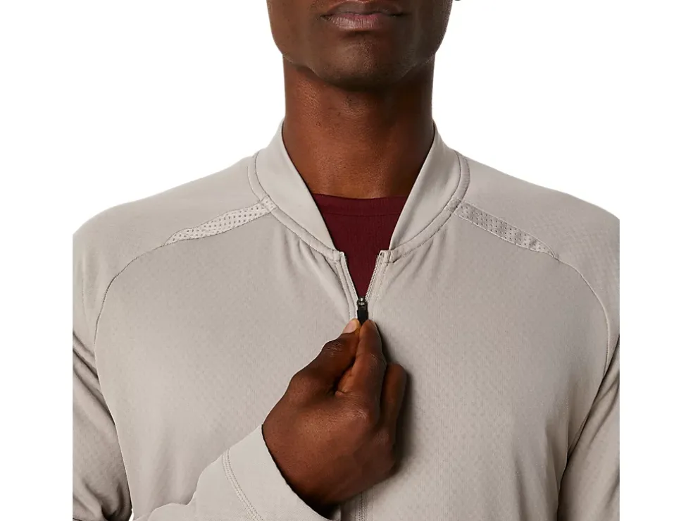 Clearance ASICS ACTIBREEZE JACQUARD GRID FULL ZIP JACKET Moonrock