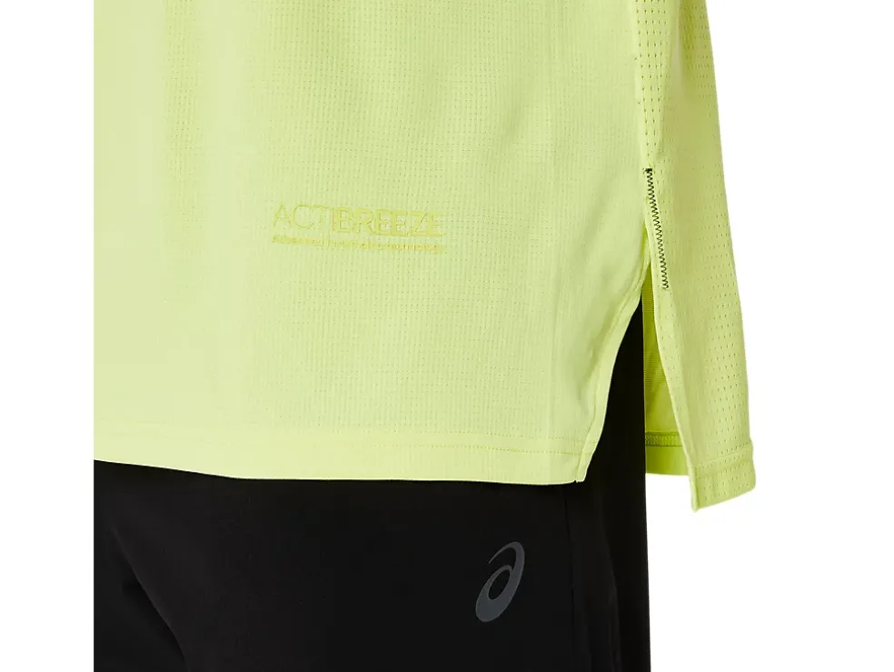 Best Sale ASICS ACTIBREEZE JACQUARD KNIT SHORT SLEEVE TOP Glow Yellow