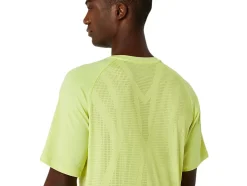 Best Sale ASICS ACTIBREEZE JACQUARD KNIT SHORT SLEEVE TOP Glow Yellow