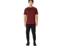 Hot ASICS ACTIBREEZE JACQUARD KNIT SHORT SLEEVE TOP Antique Red