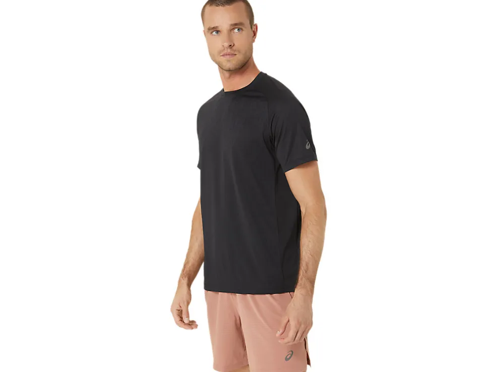 Cheap ASICS ACTIBREEZE JACQUARD SHORT SLEEVE TOP Performance Black