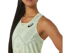 Hot ASICS ACTIBREEZE JACQUARD SINGLET Whisper Green