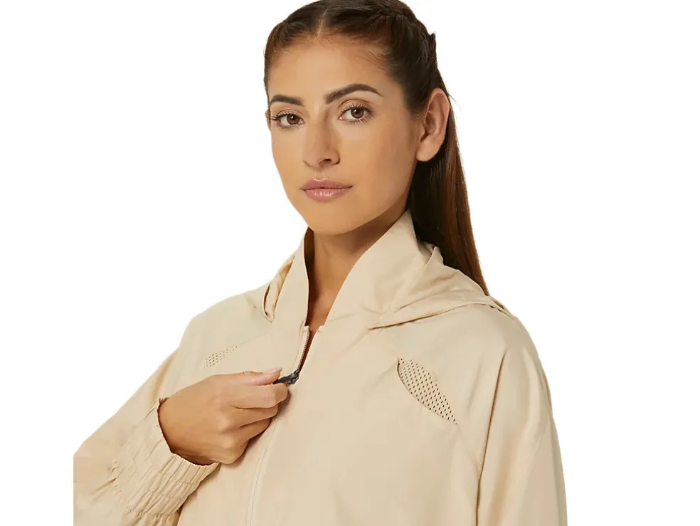 Cheap ASICS ACTIBREEZE WOVEN JACKET Beige