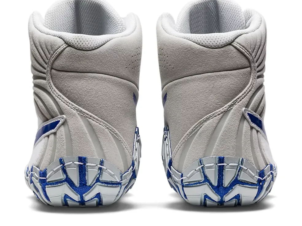 New ASICS AGGRESSOR 5 White/Lapis Lazuli Blue
