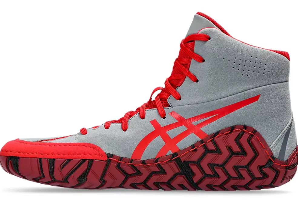New ASICS AGGRESSOR 5 Sheet Rock/Classic Red