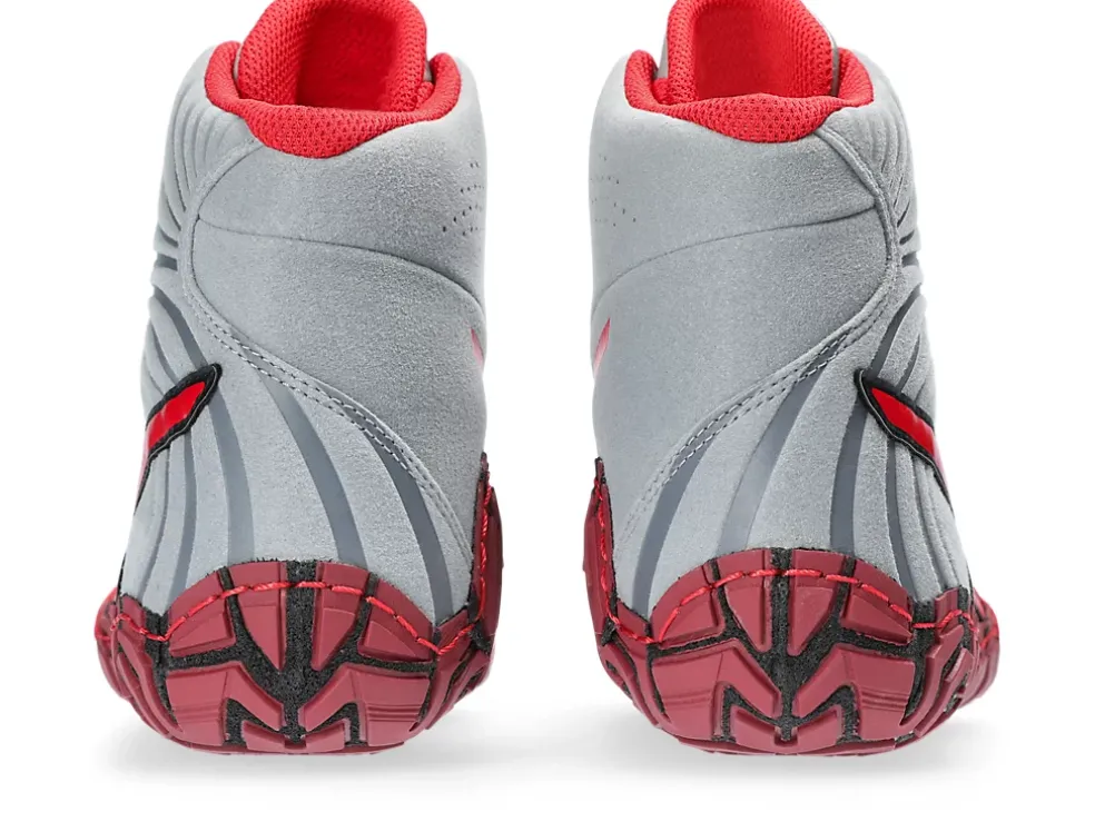 New ASICS AGGRESSOR 5 Sheet Rock/Classic Red