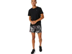 Cheap ASICS ALL OVER PRINT 5IN SHORT Performance Black/Antique Red