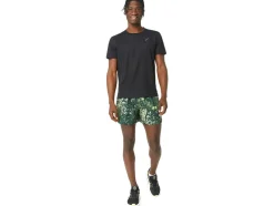 Sale ASICS ALL OVER PRINT 5IN SHORT Rain Forest/Glow Yellow