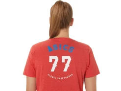 Cheap ASICS 1977 HERITAGE AMERICANA V-NECK Classic Red Heather