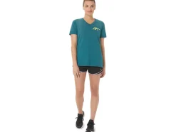 New ASICS 1977 HERITAGE AMERICANA V-NECK Velvet Pine Heather