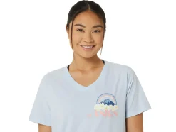 Cheap ASICS ADVENTURE ALANNA V-NECK Soft Sky