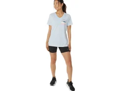 Cheap ASICS ADVENTURE ALANNA V-NECK Soft Sky