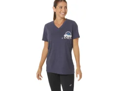 Store ASICS ADVENTURE ALANNA V-NECK Peacoat Heather
