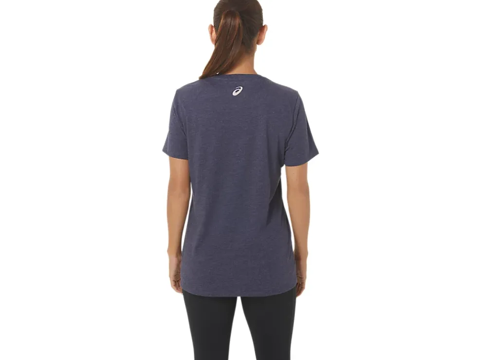 Store ASICS ADVENTURE ALANNA V-NECK Peacoat Heather