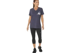 Store ASICS ADVENTURE ALANNA V-NECK Peacoat Heather