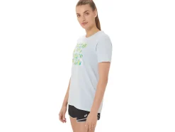 Fashion ASICS  HIBISCUS SLOGAN CREW Soft Sky