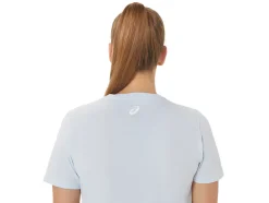 Fashion ASICS  HIBISCUS SLOGAN CREW Soft Sky