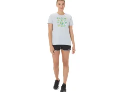 Fashion ASICS  HIBISCUS SLOGAN CREW Soft Sky