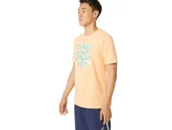 Best ASICS HIBISCUS SLOGAN TEE Summer Dune
