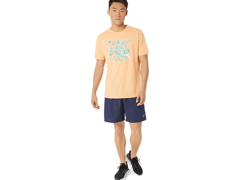 Best ASICS HIBISCUS SLOGAN TEE Summer Dune