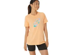 Hot ASICS HIBISCUS SPIRAL A CREW Summer Dune