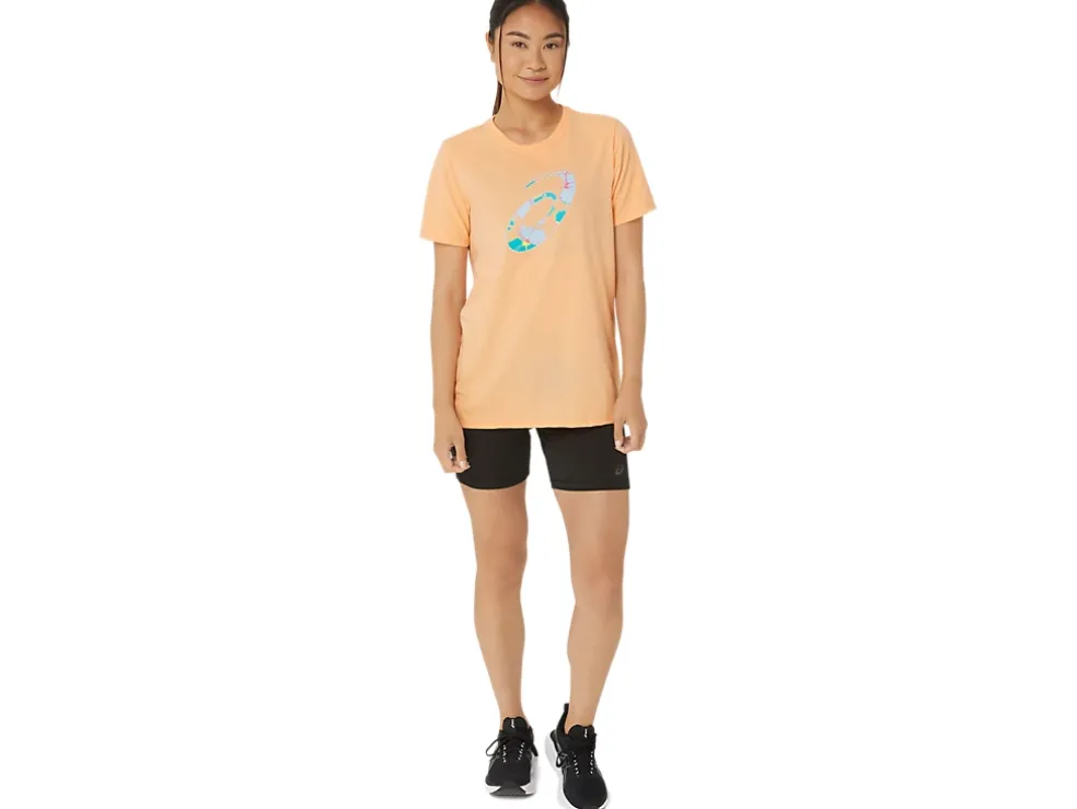 Hot ASICS HIBISCUS SPIRAL A CREW Summer Dune