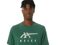 Online ASICS HOLIDAY LIGHTS LOGO CREW Hunter Green