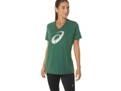 Store ASICS HOLIDAY LIGHTS LOGO V-NECK Hunter Green