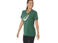 Store ASICS HOLIDAY LIGHTS LOGO V-NECK Hunter Green