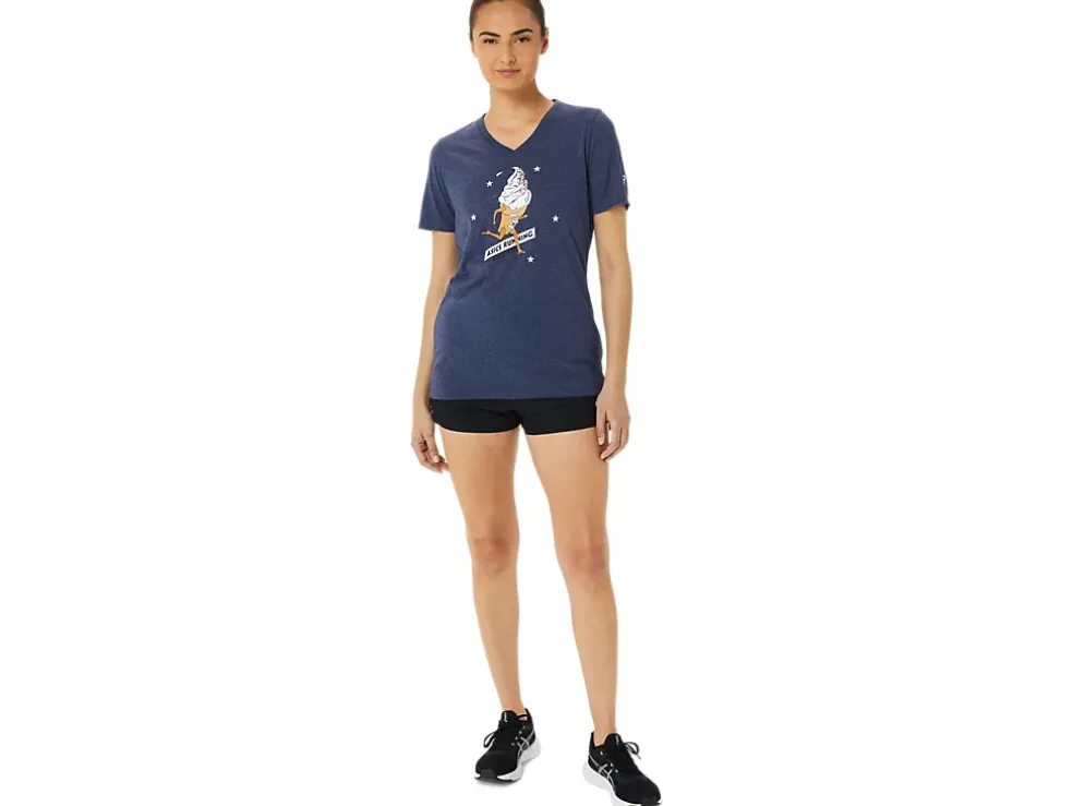 Flash Sale ASICS ICE CREAM COMING IN HOT SHORT SLEEVE Peacoat Heather