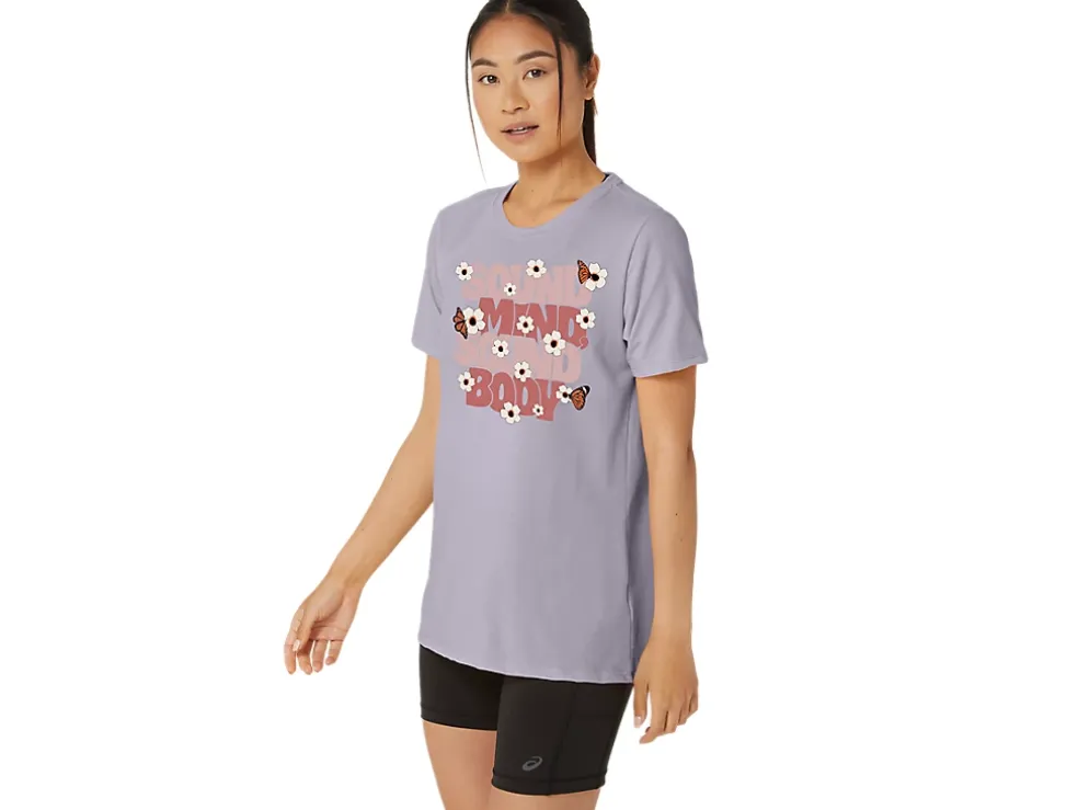 Flash Sale ASICS MONARCH SLOGAN CREW Dusk Violet