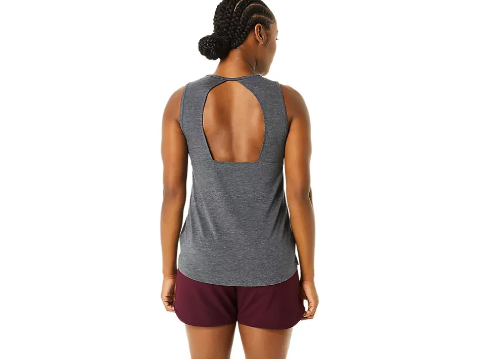 Store ASICS MUSCLE TANK Dark Grey Heather/Mist